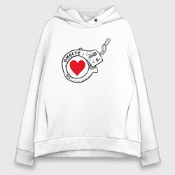 Женское худи оверсайз Вместе парное - наручники