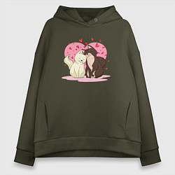 Женское худи оверсайз Пушистая любовь