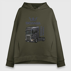Женское худи оверсайз Скания truck driver