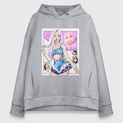 Женское худи оверсайз Blackpink - Rose