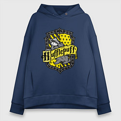 Женское худи оверсайз Hufflepuff emblem
