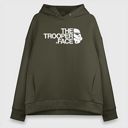 Женское худи оверсайз The trooper face