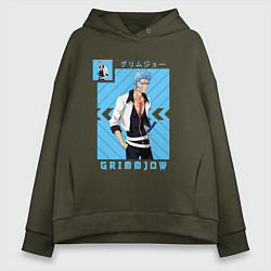 Женское худи оверсайз Блич Grimmjow