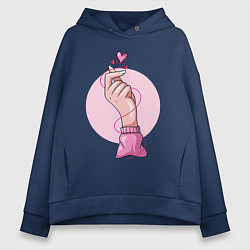 Женское худи оверсайз Сердечко