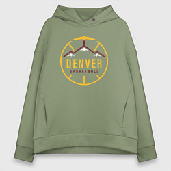 Женское худи оверсайз Basketball Denver