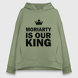 Толстовка оверсайз женская Moriarty is our king, цвет: авокадо