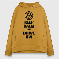 Женское худи оверсайз Keep Calm & Drive VW