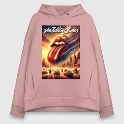 Женское худи оверсайз Logo of the Rollings Stones