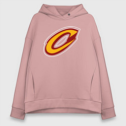 Женское худи оверсайз Кливленд Кавальерс лого