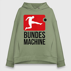 Женское худи оверсайз Bundes machine football