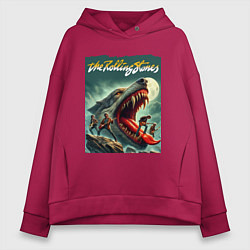 Женское худи оверсайз Rolling Stones - wolfs mouth