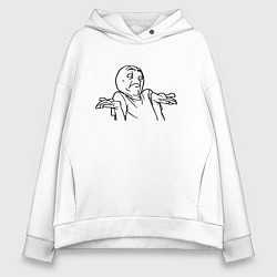 Женское худи оверсайз Непон мем