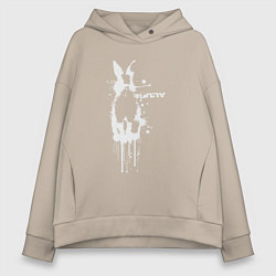 Женское худи оверсайз Banksy bunny