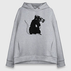 Женское худи оверсайз Gas rat