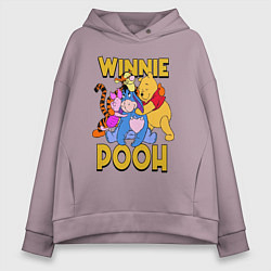 Женское худи оверсайз Winnie Pooh hugs