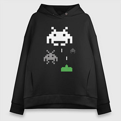 Женское худи оверсайз Space invaders