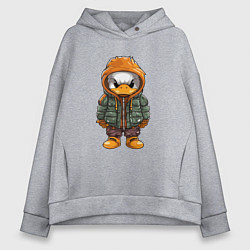 Женское худи оверсайз Утёнок в куртке с капюшоном