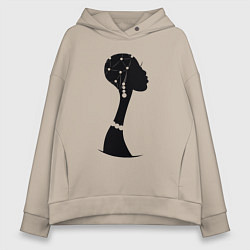 Толстовка оверсайз женская Woman Africa, цвет: миндальный