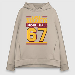 Женское худи оверсайз Nuggets 67