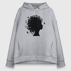 Женское худи оверсайз Весенняя красавица