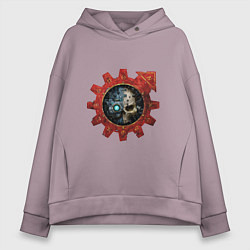 Женское худи оверсайз Адептус механикус лого Warhammer