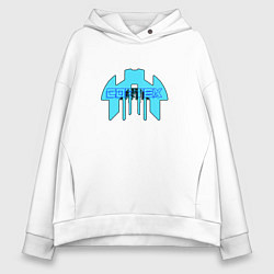 Женское худи оверсайз Cortex голубой aneurism iv