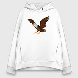 Женское худи оверсайз Орёл мультяшный