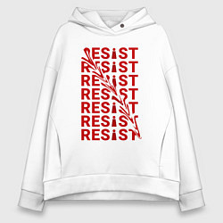 Толстовка оверсайз женская Resist - Рассказ служанки, цвет: белый