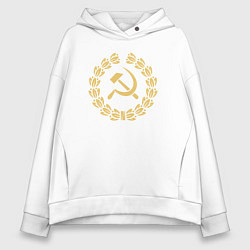 Женское худи оверсайз Стиль серпа и молота