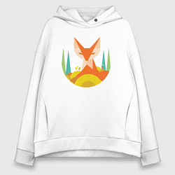 Женское худи оверсайз Forest fox