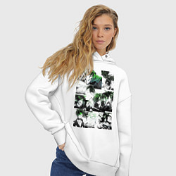 Толстовка оверсайз женская Дороро, цвет: белый — фото 2