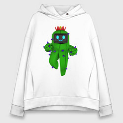 Женское худи оверсайз Tанцующий кактус из игры