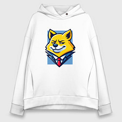 Женское худи оверсайз Ехидный лис