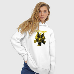 Толстовка оверсайз женская Громовержцы - персонажи, цвет: белый — фото 2