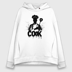 Женское худи оверсайз Шеф-повар с лопаткой
