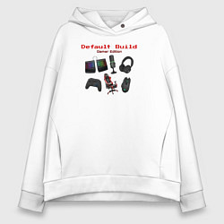 Женское худи оверсайз Default build: gamer edition