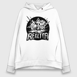 Женское худи оверсайз Риелтор дом