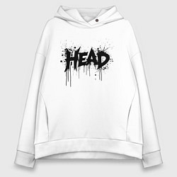 Женское худи оверсайз Руководитель в брызгах