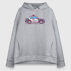 Женское худи оверсайз Police car