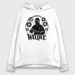 Женское худи оверсайз Сварщик стимпанк