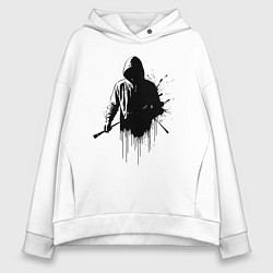 Женское худи оверсайз Художник граффити