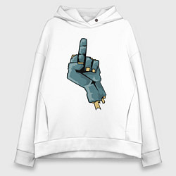 Женское худи оверсайз Zombie fuck