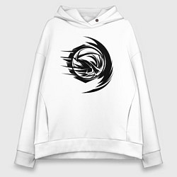 Женское худи оверсайз Волейбольный мяч вихревой удар