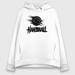 Женское худи оверсайз Динамичный гандбол