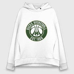 Женское худи оверсайз Милуоки Бакс - команда