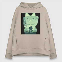 Женское худи оверсайз Neko Turbo Granny Dandadan