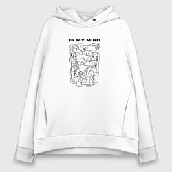 Женское худи оверсайз In my mind in black