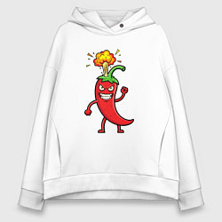 Женское худи оверсайз Обжигающий чили