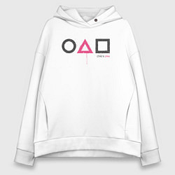 Толстовка оверсайз женская Игра для детей, цвет: белый