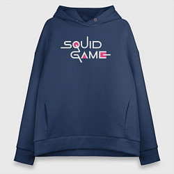 Женское худи оверсайз Squid game logo